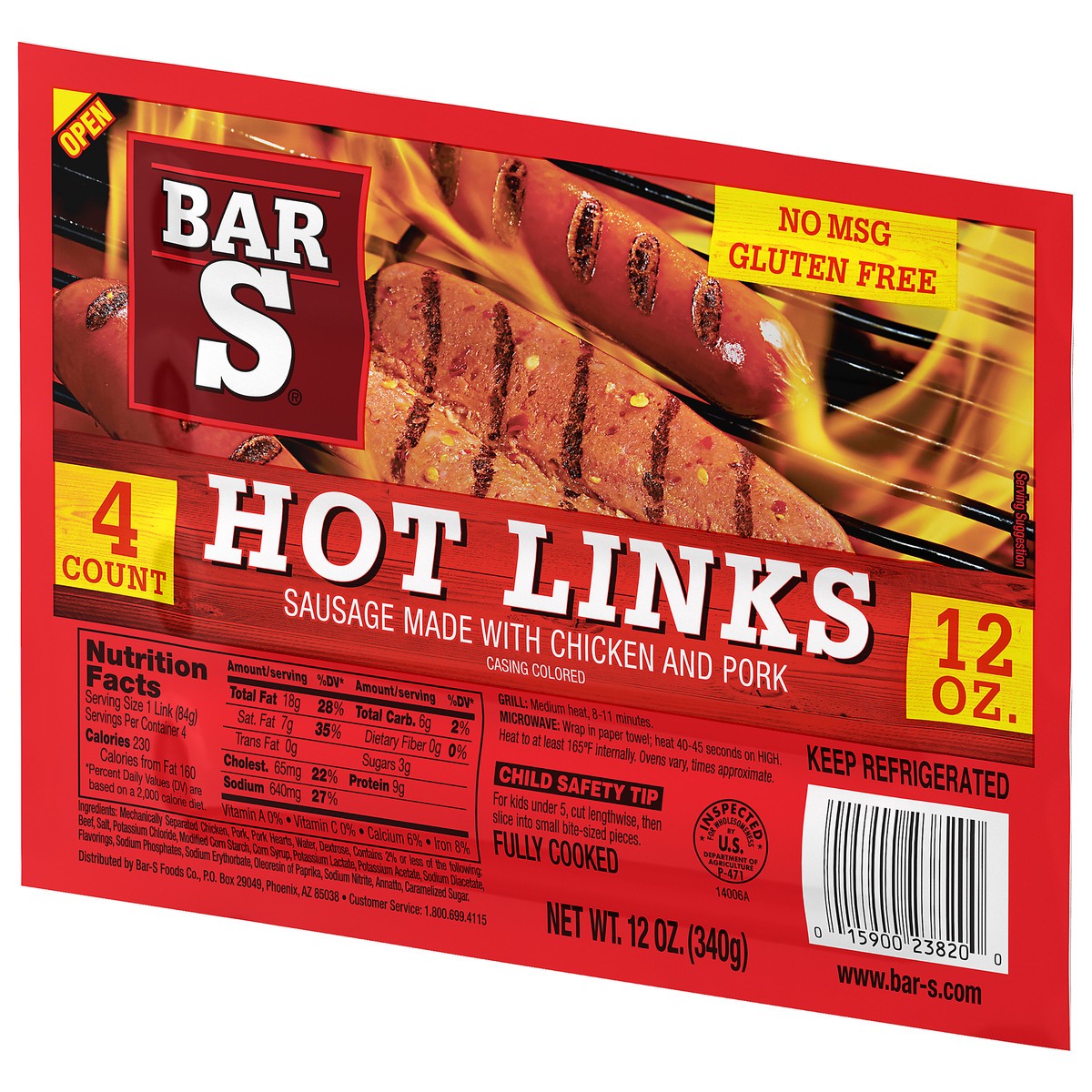 slide 3 of 11, Bar-S Hot Links Sausage, 0.75 lb