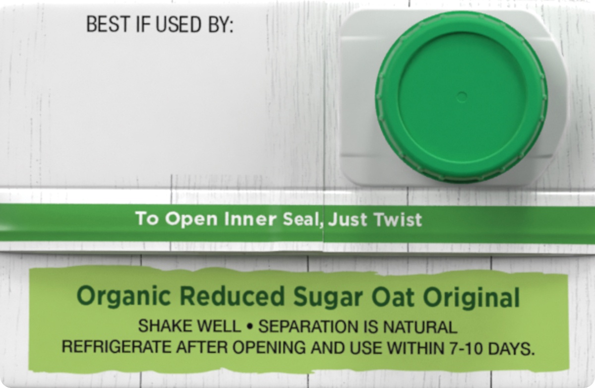 slide 6 of 9, Pacific Foods Organic Reduced Sugar Original Oat Beverage, 32 oz