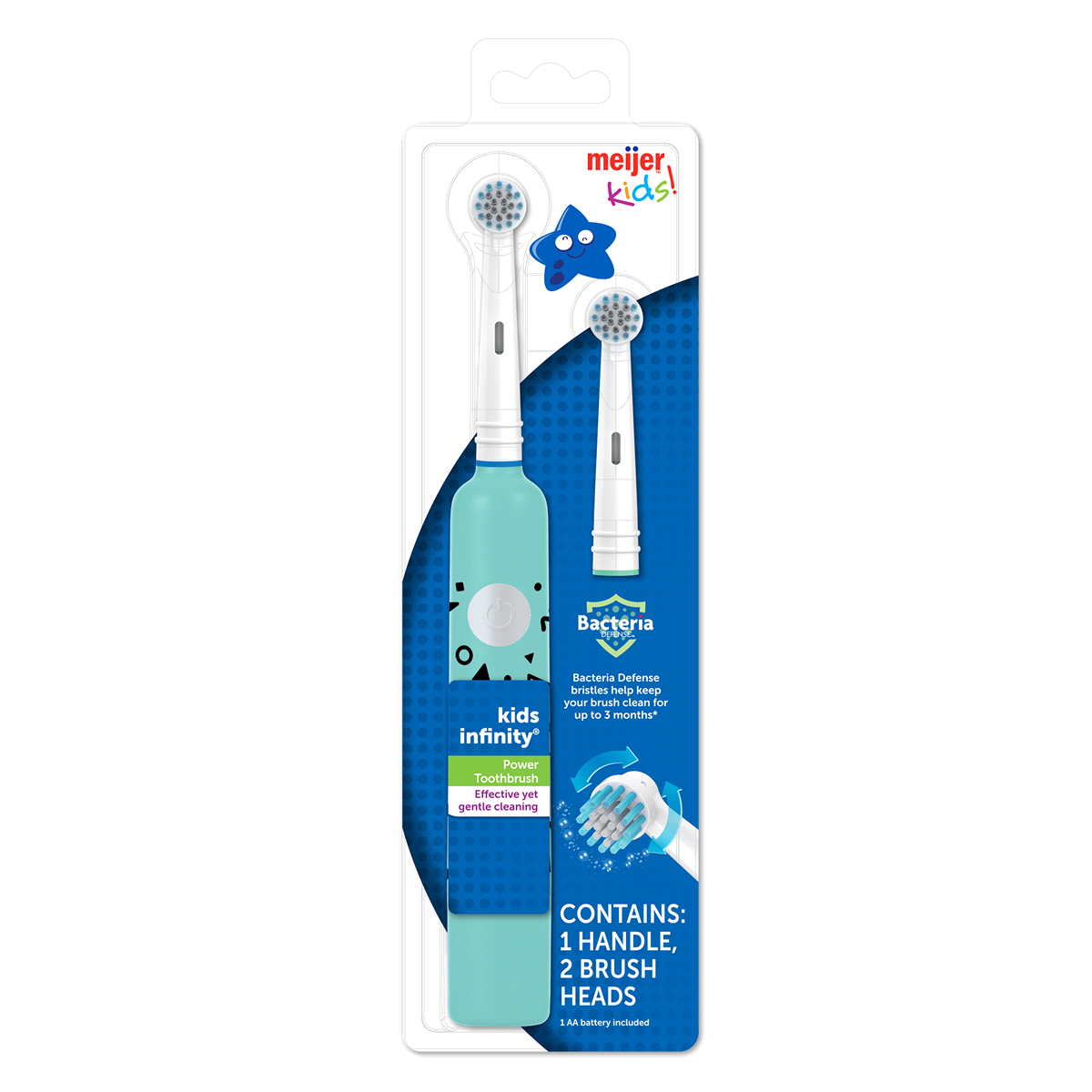 slide 1 of 2, Meijer Kids Infinity Rechargeable Toothbrush, 1 ct