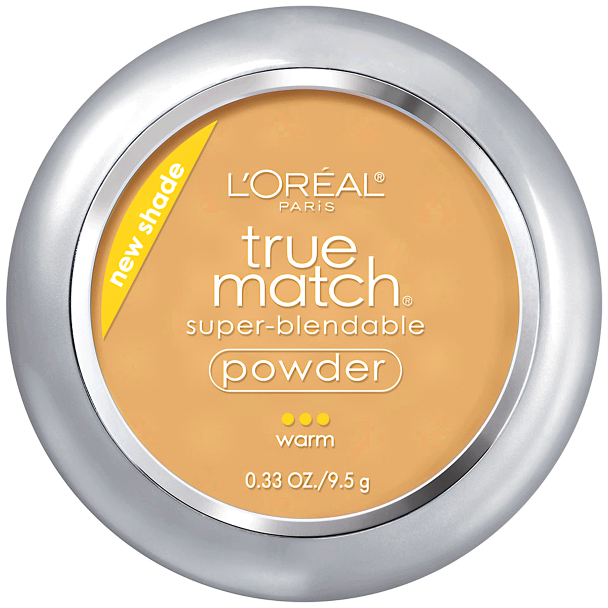 slide 1 of 1, L'Oréal Paris True Match Super-Blendable Powder Foundation W4.5 Fresh Beige, 0.33 oz