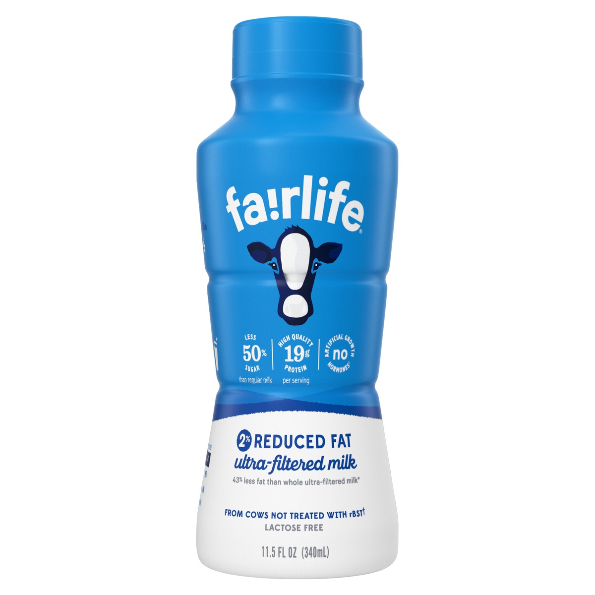 slide 1 of 1, fairlife Milk - Lactose Free Reduced Fat 2% Milk, 11.5 fl oz