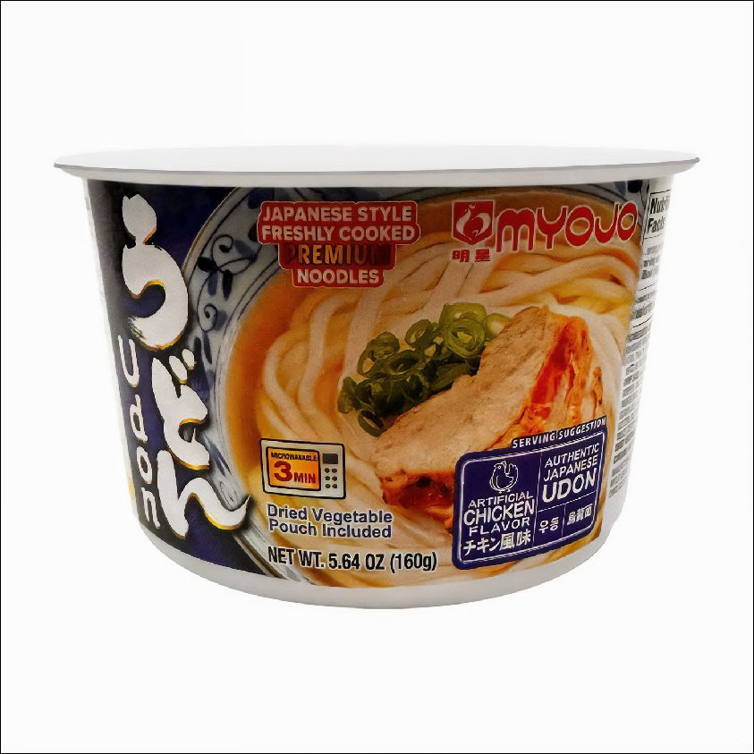 slide 1 of 1, Myojo Bowl Udon Chicken, 5.64 oz