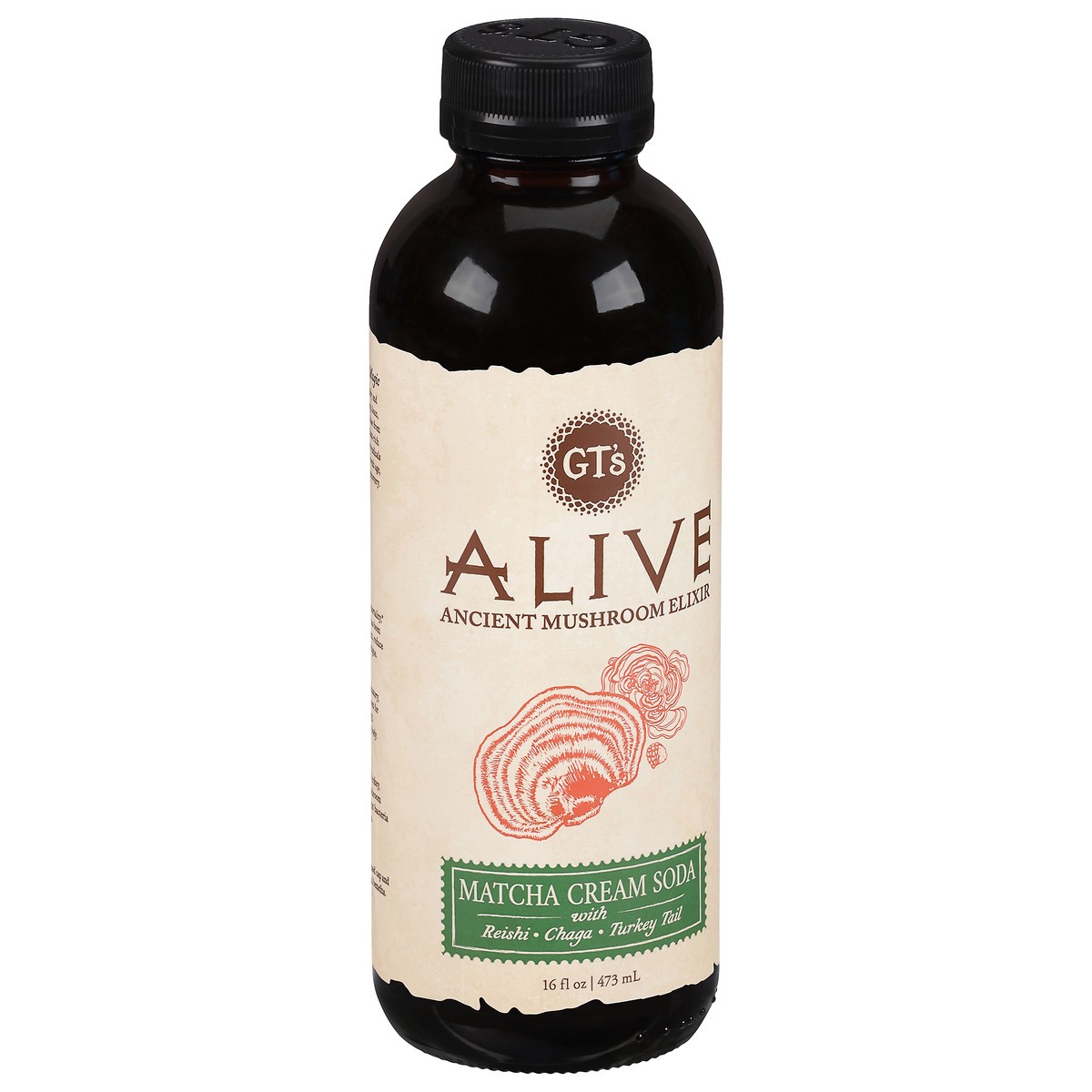 slide 9 of 13, GT's Alive Matcha Cream Soda Ancient Mushroom Elixir - 16 fl oz, 16 fl oz