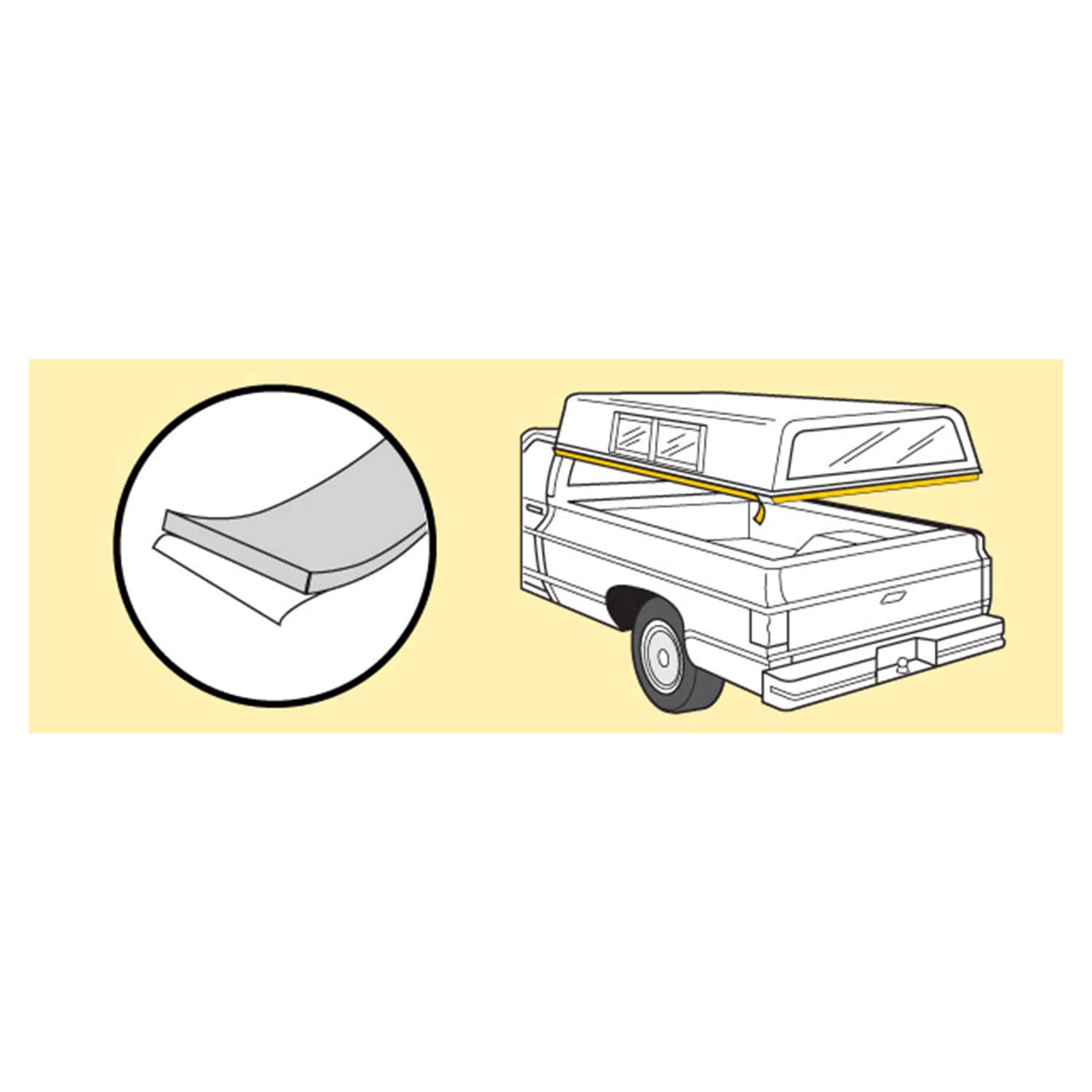 slide 3 of 6, M-D 30-ft x 1-1/4-in x 3/16-in Gray Camper Seal Foam Marine/Automotive Weatherstrip, 1 ct