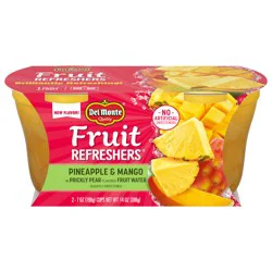 Del Monte Fruit Refreshers Pineapple Mango Prickly Pear, 7 oz Cup (Pack of 2)