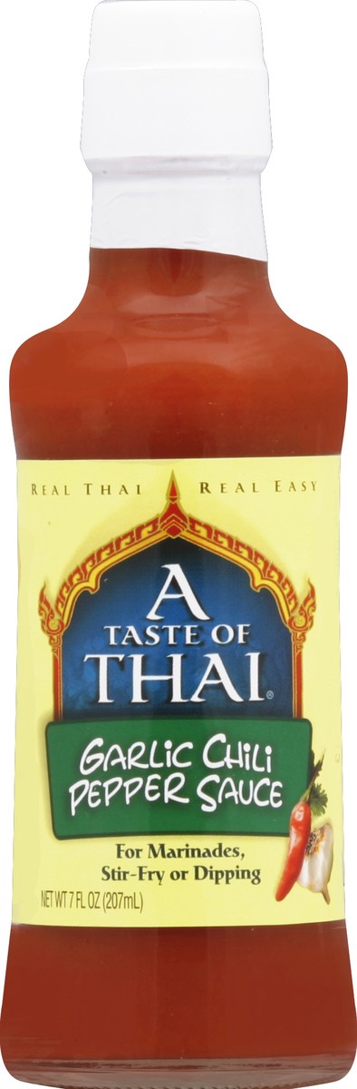 slide 2 of 2, A Taste of Thai Garlic Chili Pepper Sauce 7 fl oz, 7 fl oz