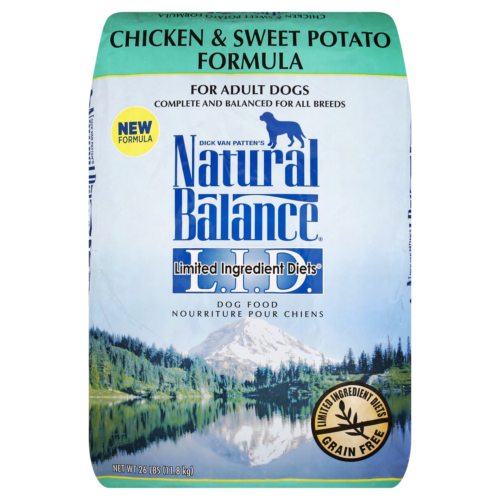 slide 1 of 6, Natural Balance Dog Food 26 lb, 26 lb