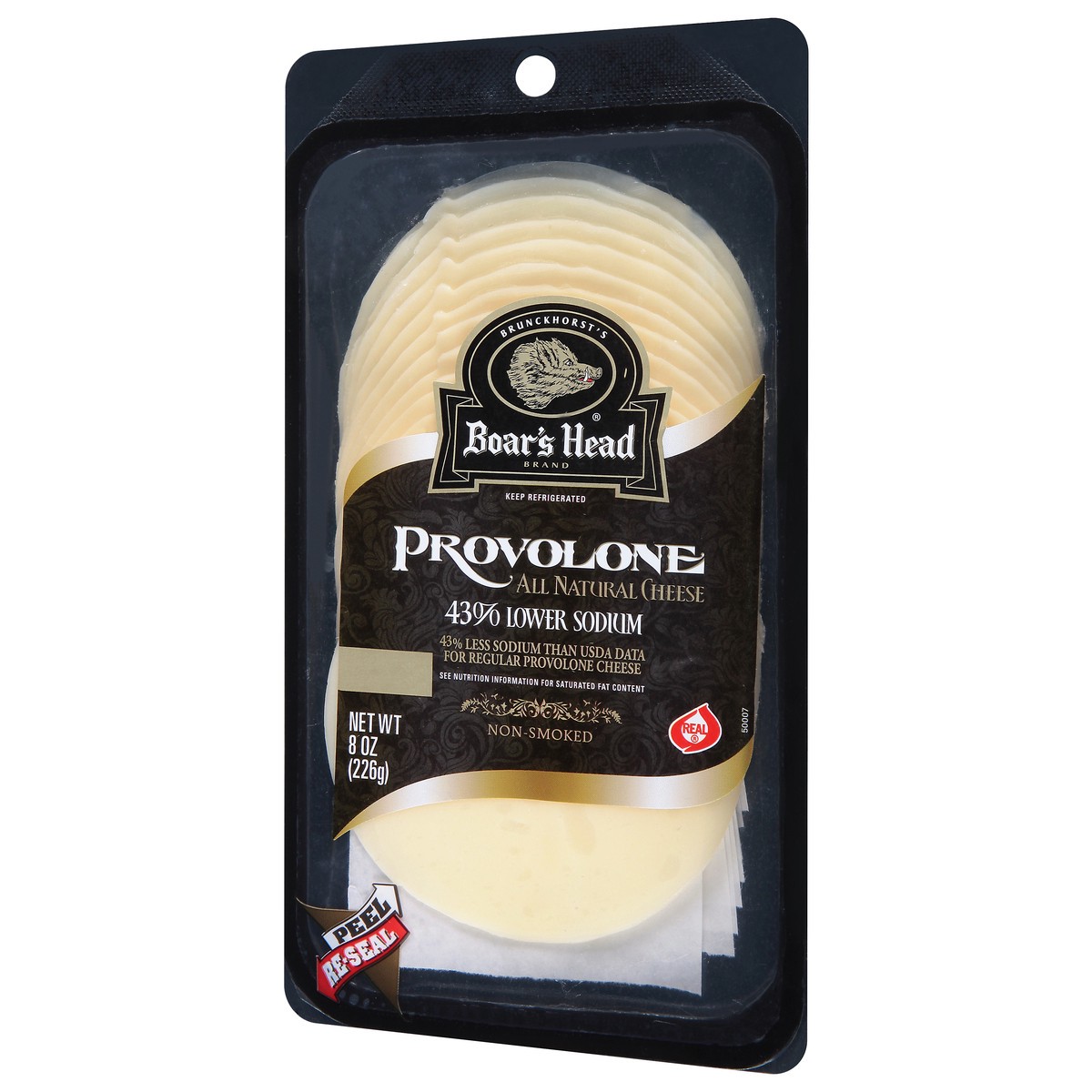 slide 3 of 9, Boar's Head Lower Sodium Provolone, 8 oz