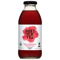 Just Ice Tea Caffeine Free Berry Hibiscus Herbal Tea 16 fl oz
