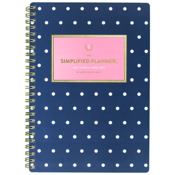 slide 1 of 5, At-A-Glance Emily Ley Simplified Academic Weekly/Monthly Planner, 5-1/2'' X 8-1/2'', 12 Months, July 2020 To June 2021, El405-200A, 1 ct