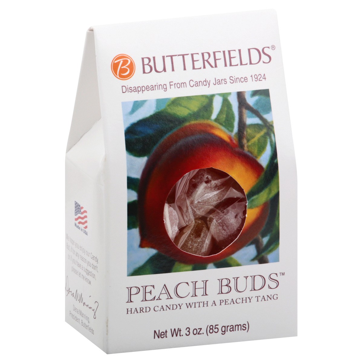 slide 5 of 10, Butterfields Hard Candy, Peach Buds, 3 oz