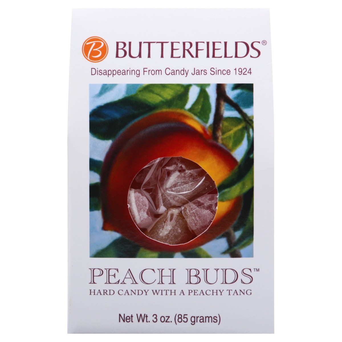 slide 1 of 10, Butterfields Hard Candy, Peach Buds, 3 oz