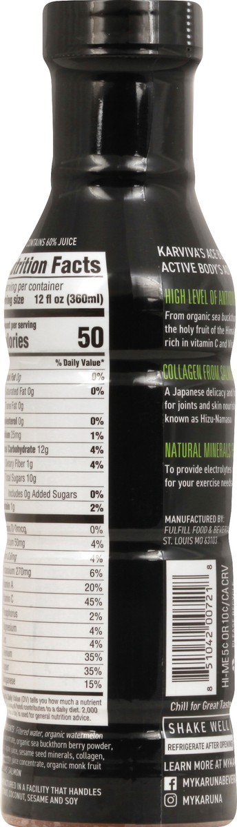 slide 6 of 11, Karuna Karviva Ace Watermelon Rush Recovery Drink - 12 oz, 12 oz