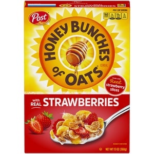 slide 1 of 1, Honey Bunches of Oats Honey Bunch Oats With Strawberries Cereal, 13 Oz, 13 oz