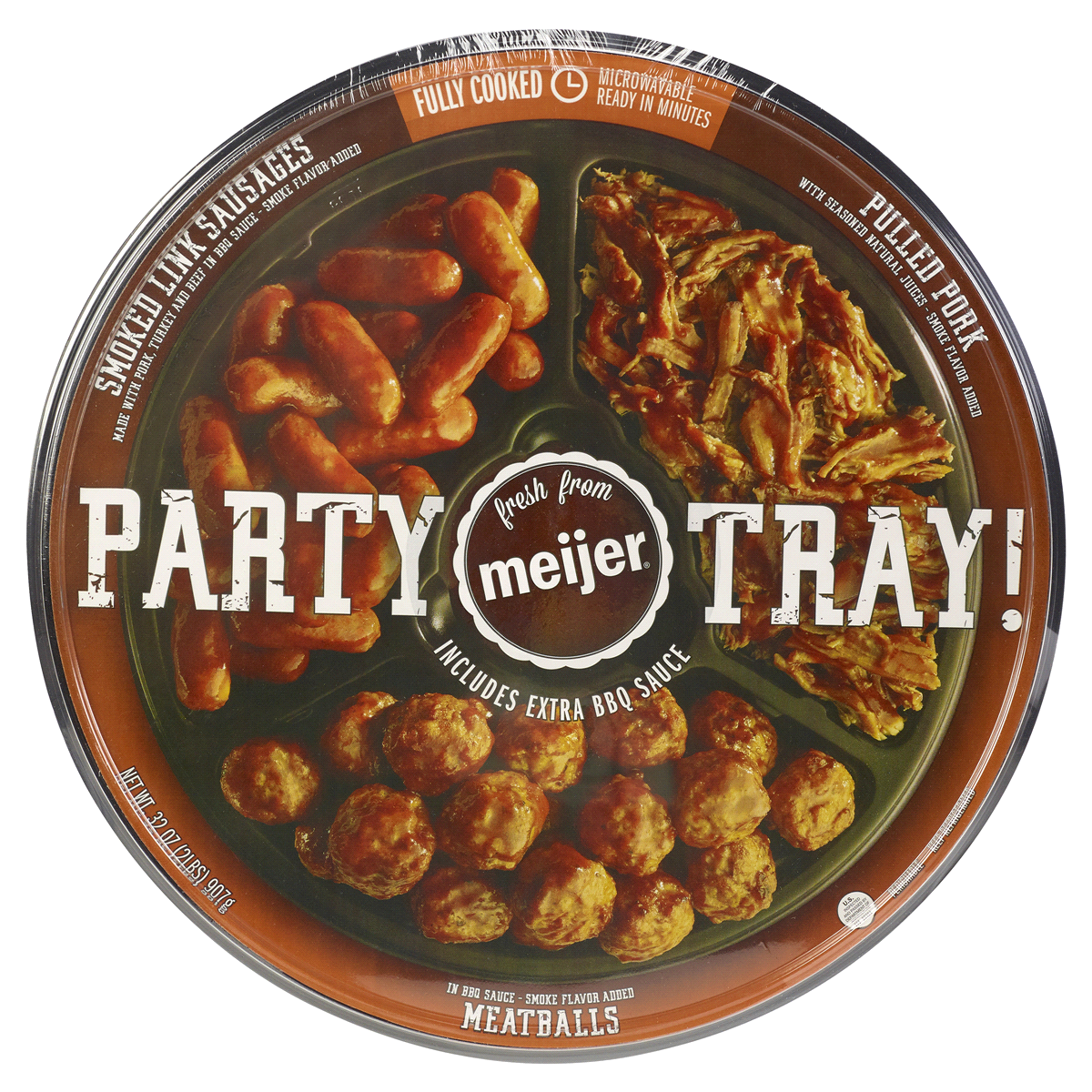 slide 1 of 5, FRESH FROM MEIJER Meijer 3-Meat Party Tray, 27 oz