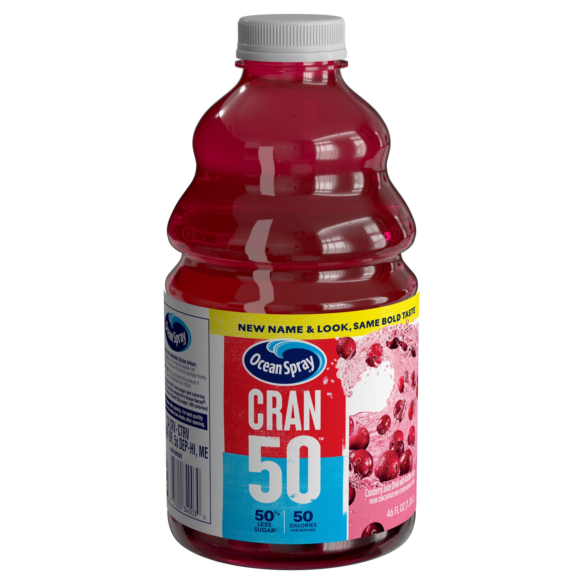 slide 2 of 6, Ocean Spray Light‡ 50 Cran™ Cranberry Juice Drink, 46 fl oz