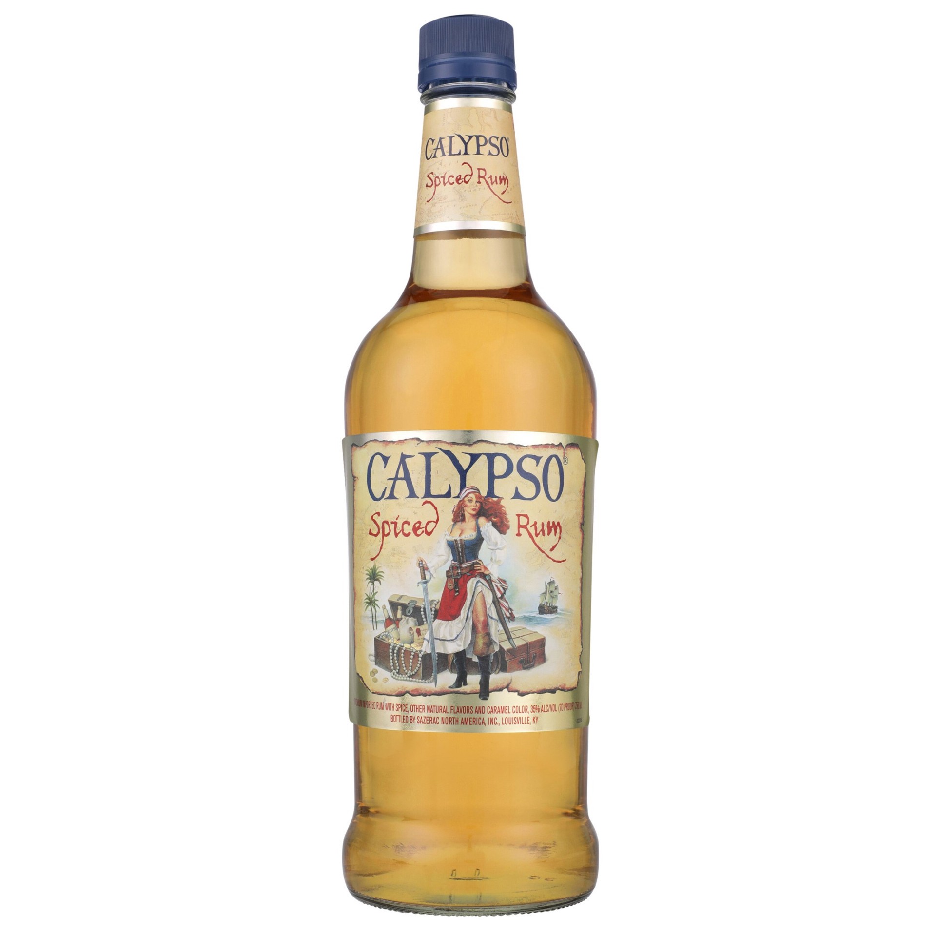 slide 3 of 4, Calypso Spiced Rum 750ml 70 Proof, 750 ml