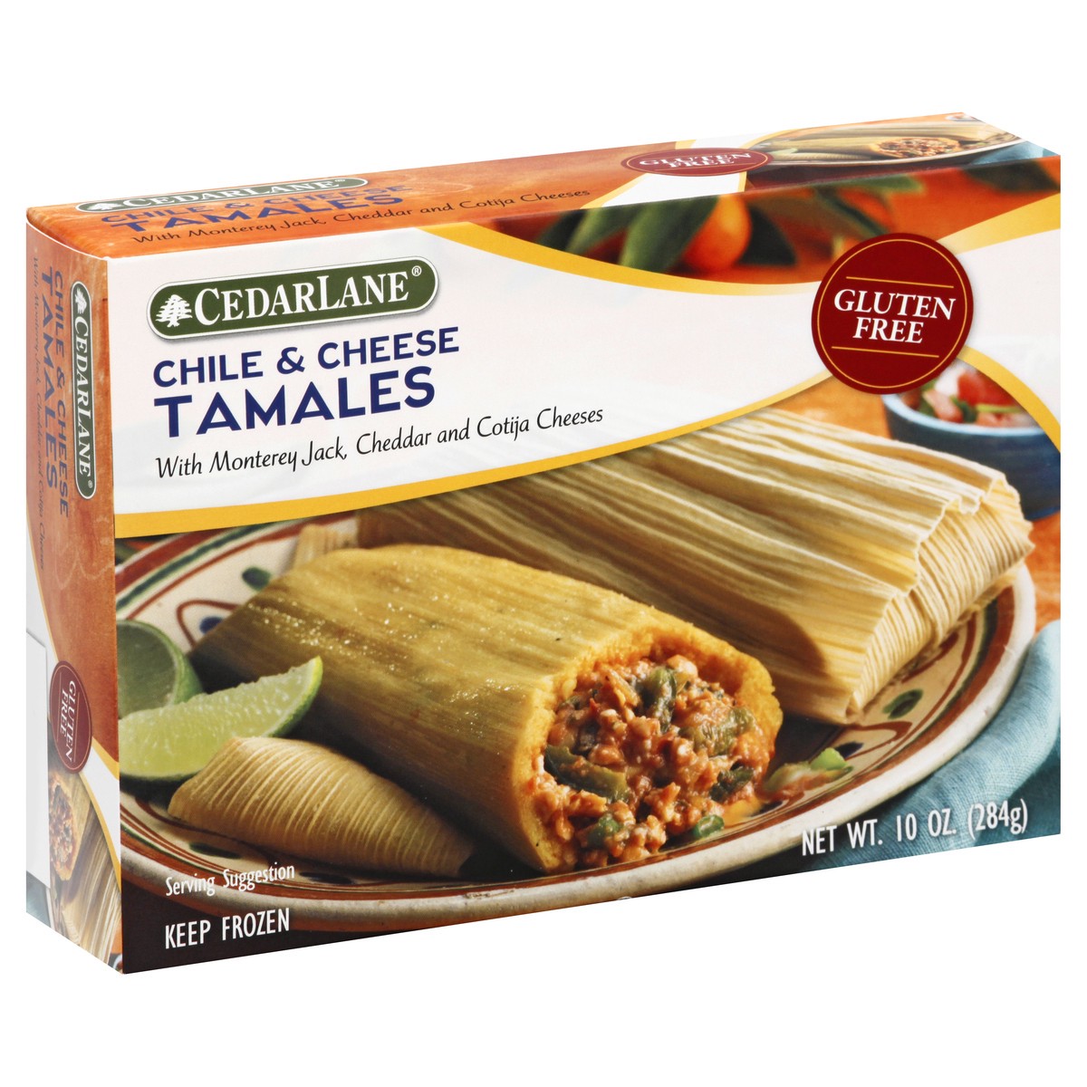 slide 2 of 13, Cedarlane Gluten Free Chile & Cheese Tamales 10 oz, 10 oz