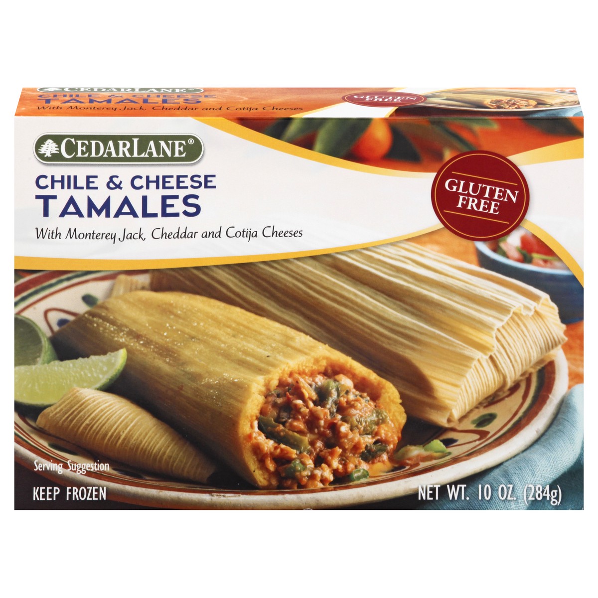 slide 1 of 13, Cedarlane Gluten Free Chile & Cheese Tamales 10 oz, 10 oz