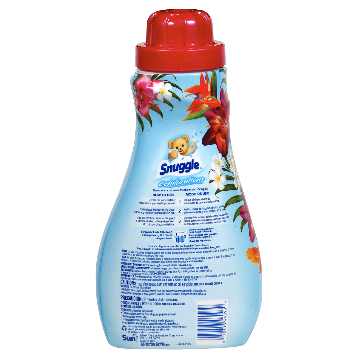 slide 3 of 3, Snuggle Exhilarations Island Hibiscus & Rainflower 32 Loads Concentrated Fabric Softener, 32 fl oz