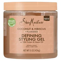 SheaMoisture Defining Styling Gel Coconut & Hibiscus 15 oz