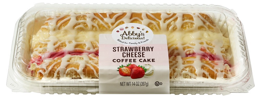 slide 2 of 3, Abby's Delicious! Strawberry Cheese Coffee Cake, 14 oz