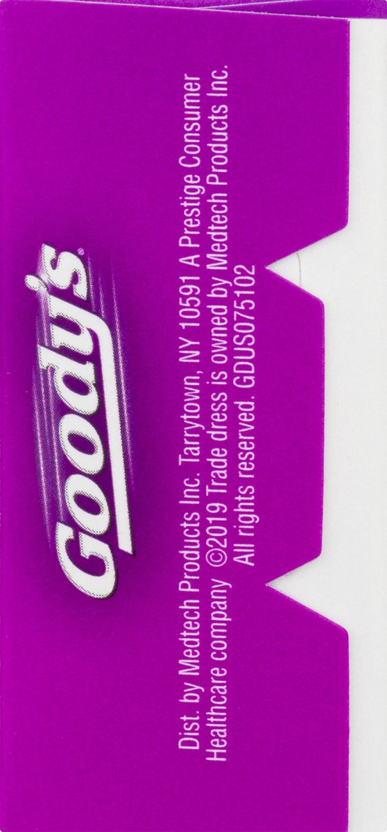 slide 3 of 12, Goody's Goody''s Headache Powder, Headache Relief with Acetaminophen and Aspirin, Mixed Fruit Blast Flavor Dissolve Packs, 4 Count, 4 ct