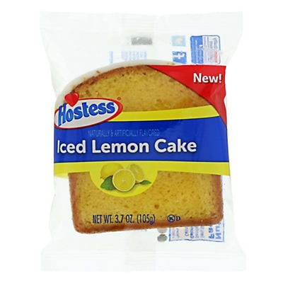 slide 1 of 1, Hostess Iced Lemon Cake, 3.7 oz