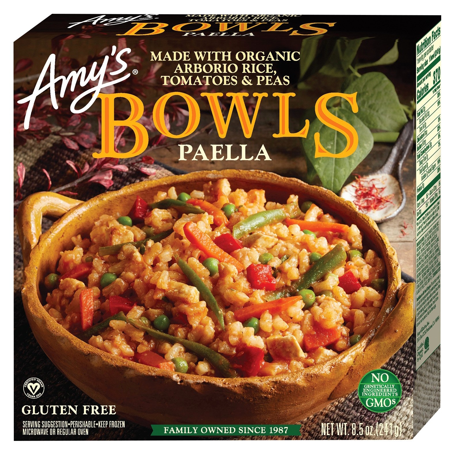 slide 1 of 1, Amy's Paella Bowls, 8.5 oz