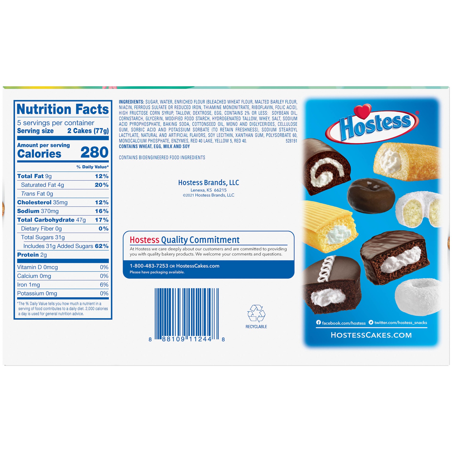 slide 4 of 5, HOSTESS Cotton Candy TWINKIES, 10 Count, 13.58 oz, 10 ct