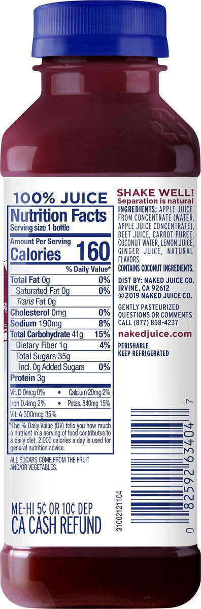 slide 7 of 8, Naked Chilled  Juice, 15.2 oz