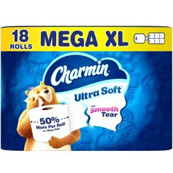 Charmin Ultra Soft Toilet Paper - 18 Mega XL Rolls