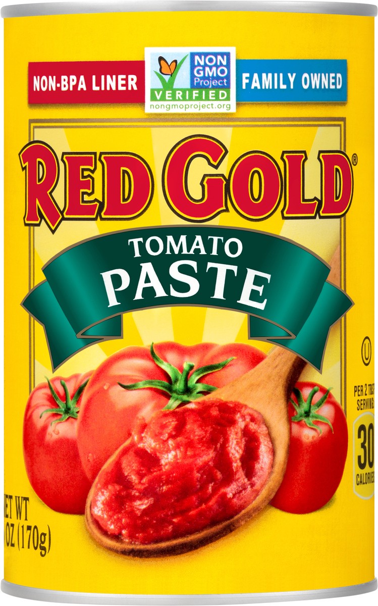 slide 2 of 7, Red Gold Tomato Paste 6 oz. Can, 6 oz