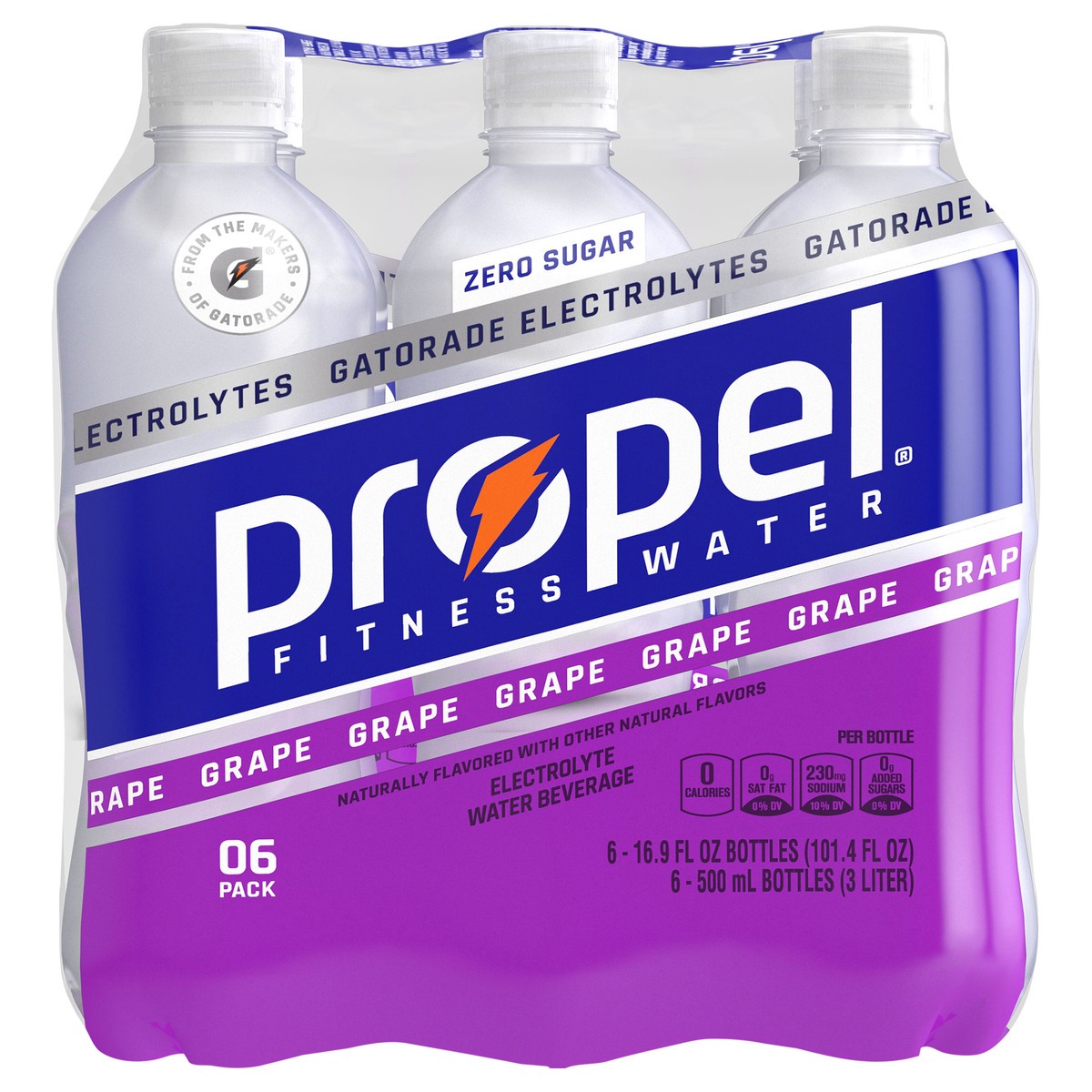 slide 4 of 10, Propel Thirst Quencher , Grape, 6 ct; 16.9 oz