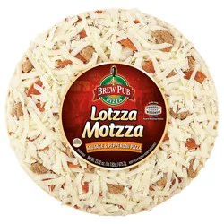 Brew Pub Pizza Lotzza Motzza Sausage & Pepperoni Pizza, Large, 23.82 oz
