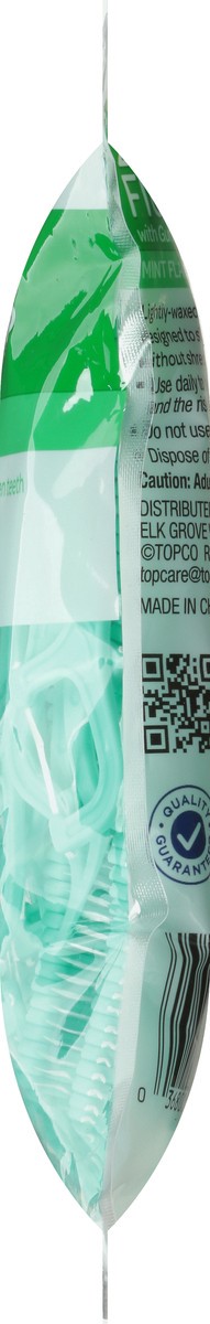 slide 2 of 9, TopCare Everyday Super Slip Mint Flavor Dental Flossers 150 ea, 150 ct