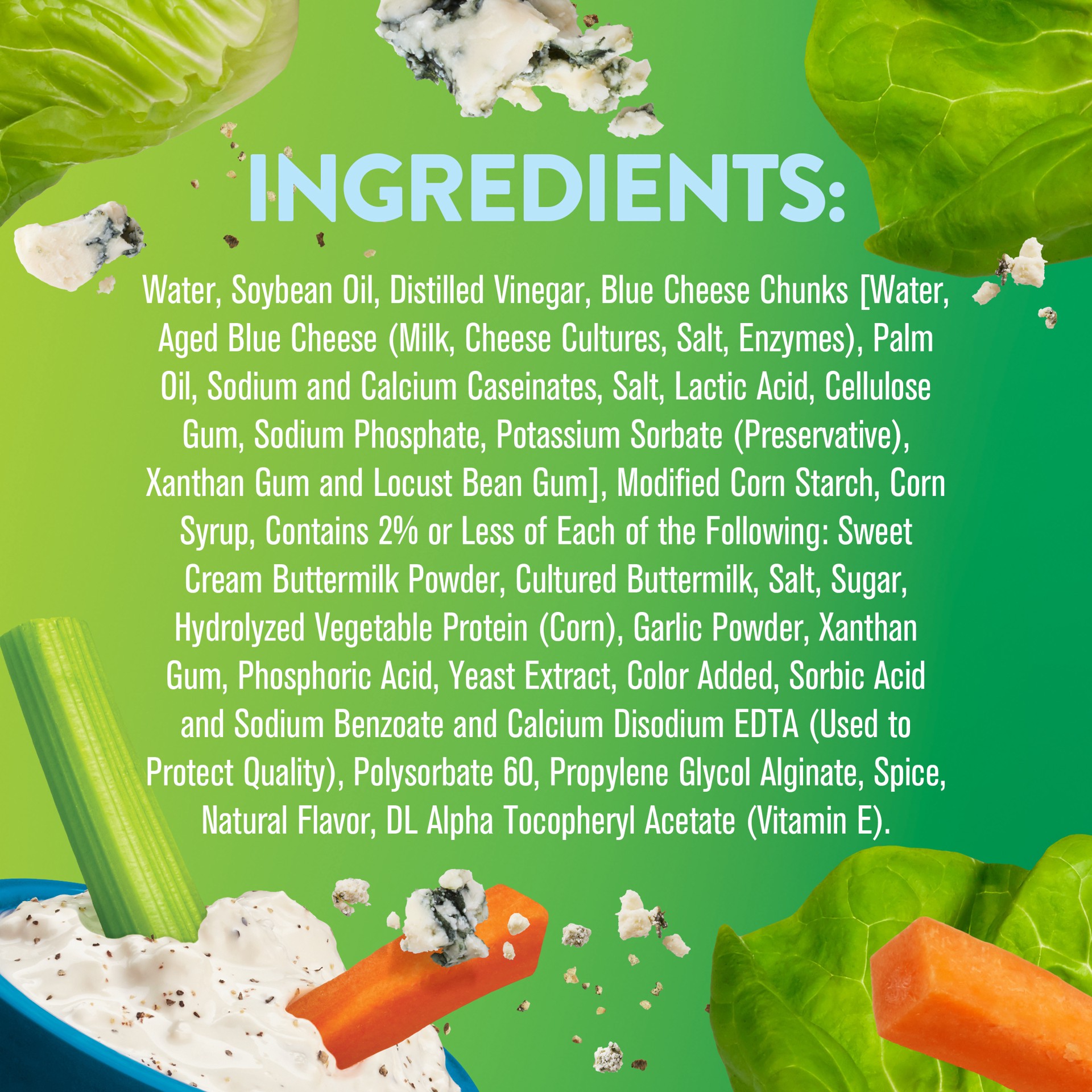 slide 4 of 5, Wish-Bone Light Chunky Blue Cheese Salad Dressing, 15 fl. oz., 15 fl oz