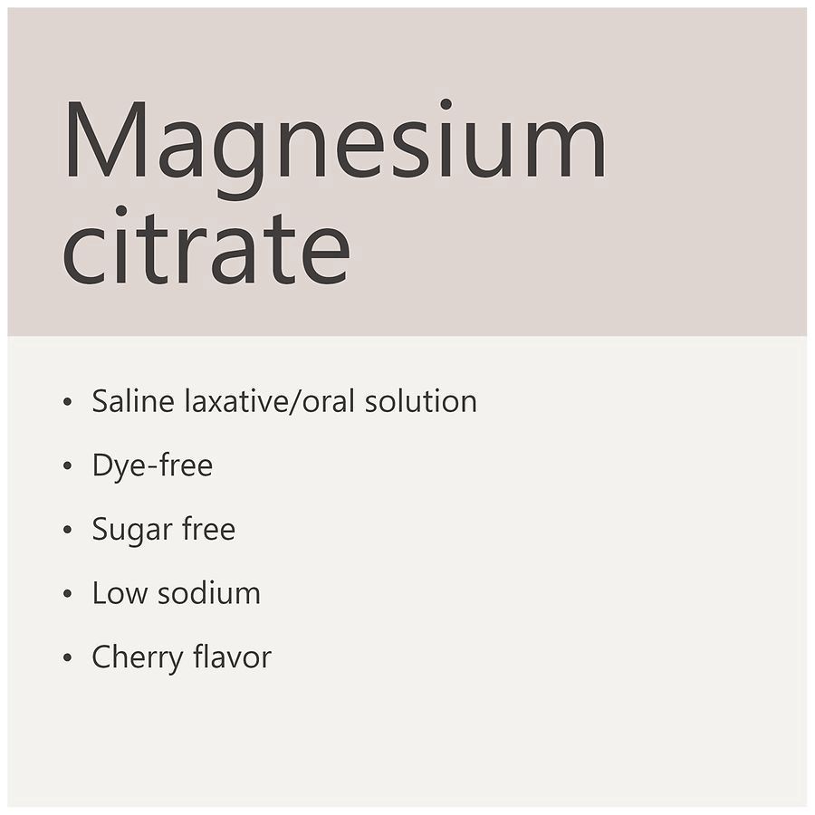 slide 5 of 5, Walgreens Magnesium Citrate Cherry, 10 fl oz