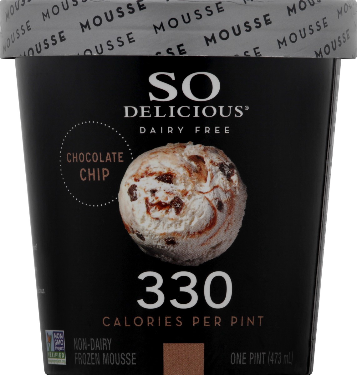 slide 2 of 11, So Delicious Dairy Free Coconut Milk Frozen Mousse, Chocolate Chip, Vegan, Non-GMO Project Verified, 1 Pint, 16 fl oz