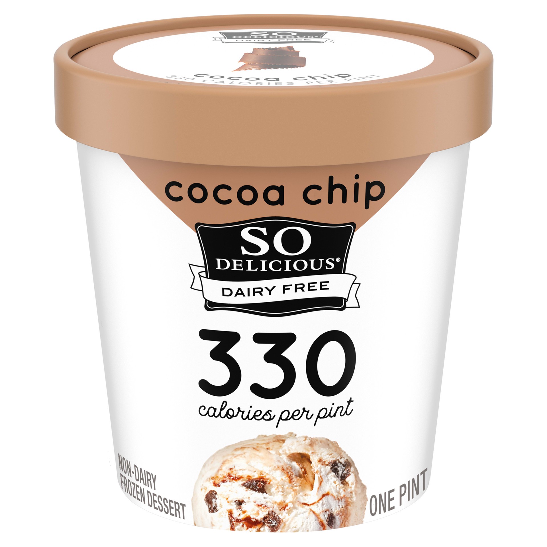 slide 1 of 11, So Delicious Dairy Free Coconut Milk Frozen Mousse, Chocolate Chip, Vegan, Non-GMO Project Verified, 1 Pint, 16 fl oz