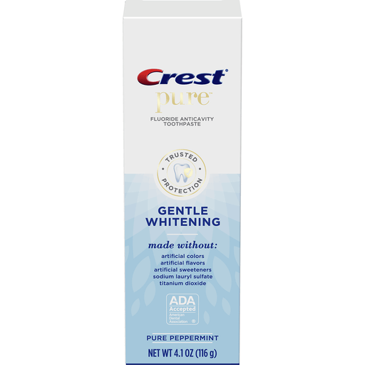 slide 1 of 1, Crest Pure Gentle Whitening Toothpaste, 4.1 oz