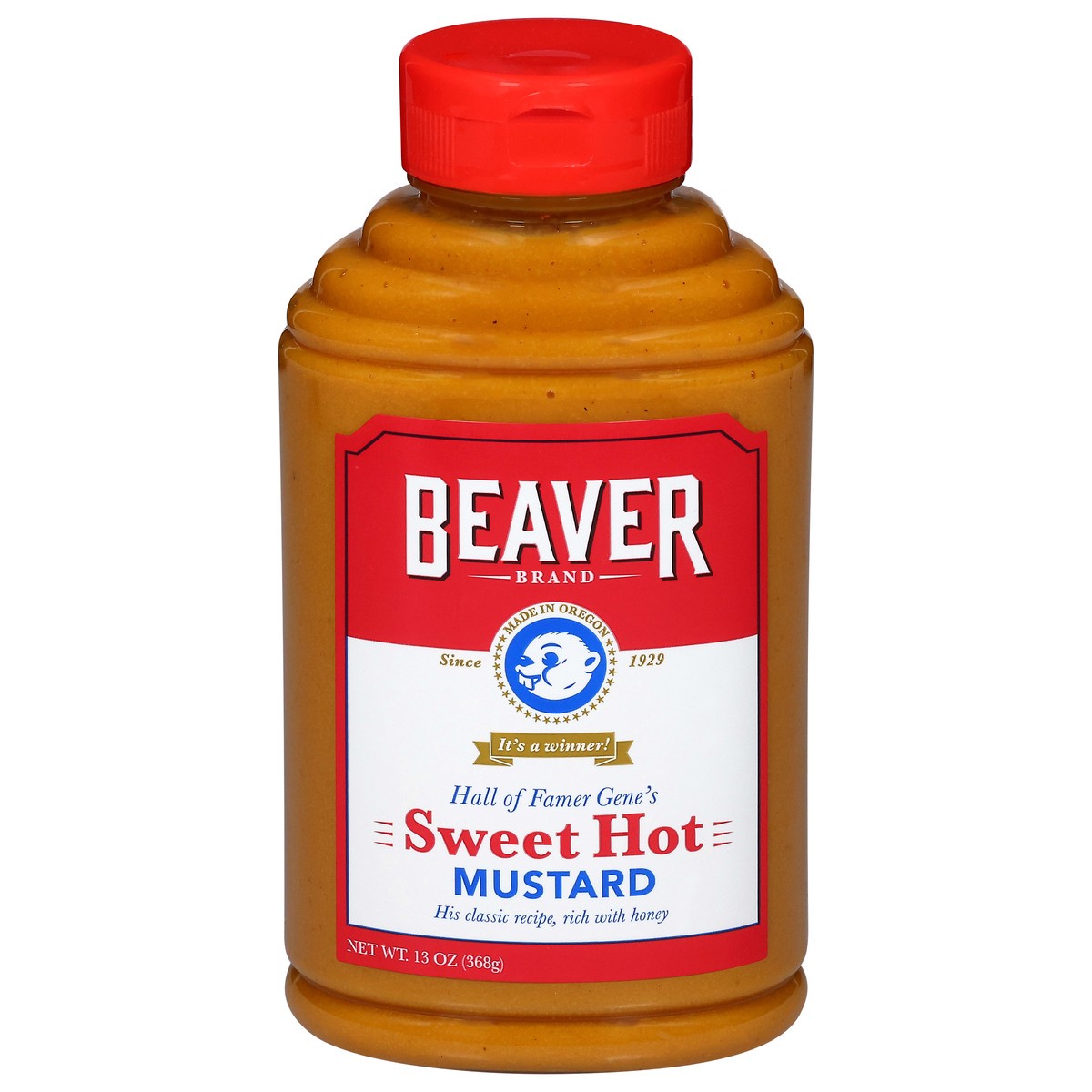 slide 1 of 2, Beaver Brand Sweet Hot Mustard 13 oz, 13 oz