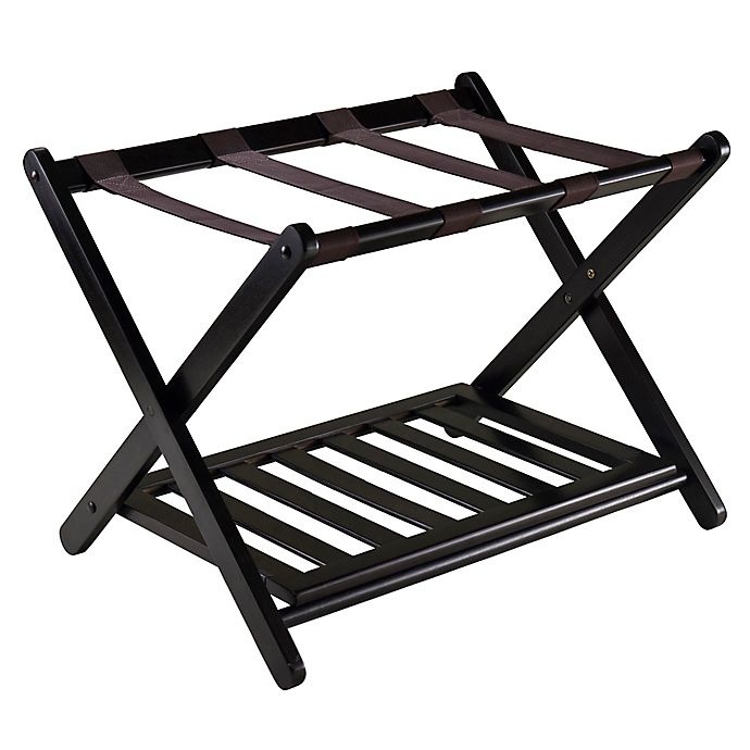 slide 1 of 5, Winsome Trading Reese Luggage Rack - Espresso, 1 ct