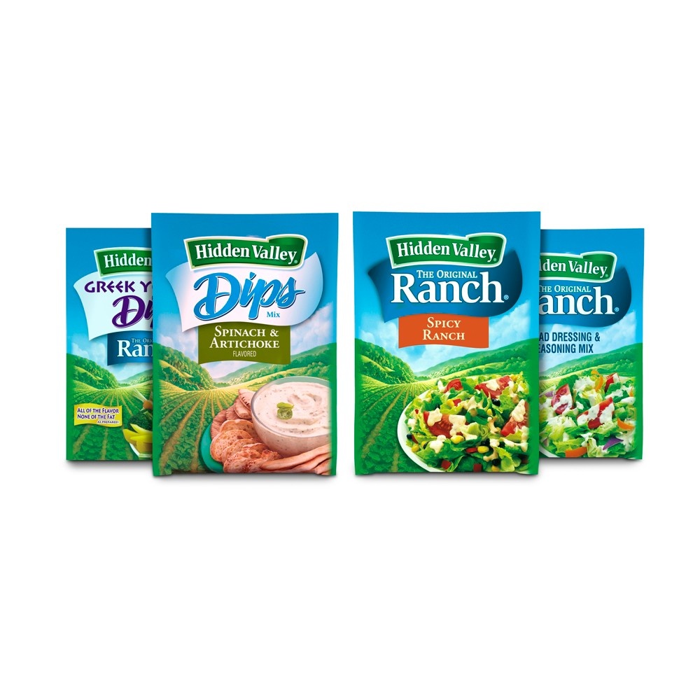 slide 7 of 7, Hidden Valley Gluten Free Spinach & Artichoke Dips Mix Packet, 0.8 oz