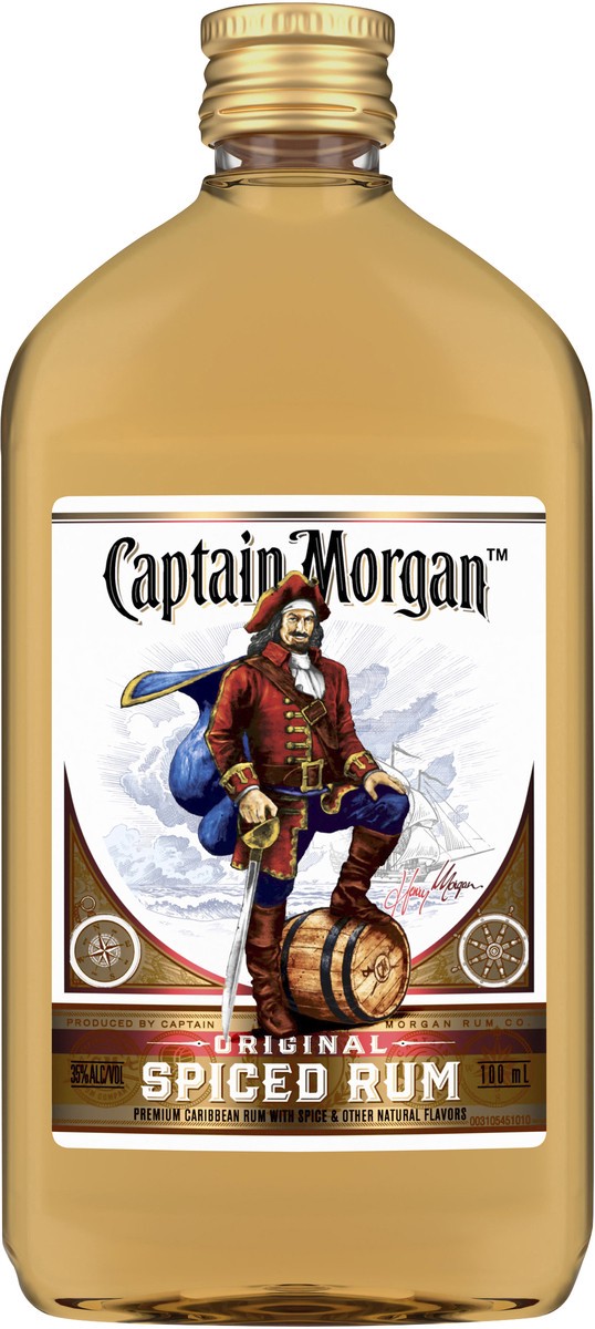 slide 3 of 4, Captain Morgan Original Spiced Rum, 100 ml