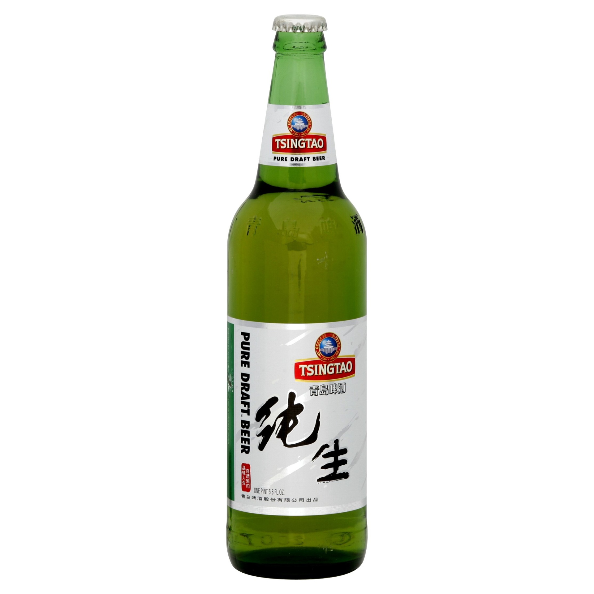 slide 1 of 1, Tsingtao Pure Draft, 21.6 fl oz