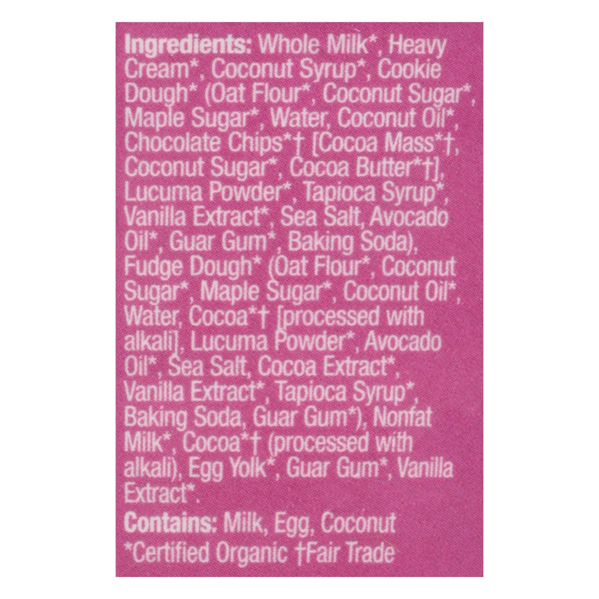 slide 13 of 14, Cosmic Bliss Organic Twisted Cookie Dough Ice Cream 14 fl oz, 14 fl oz