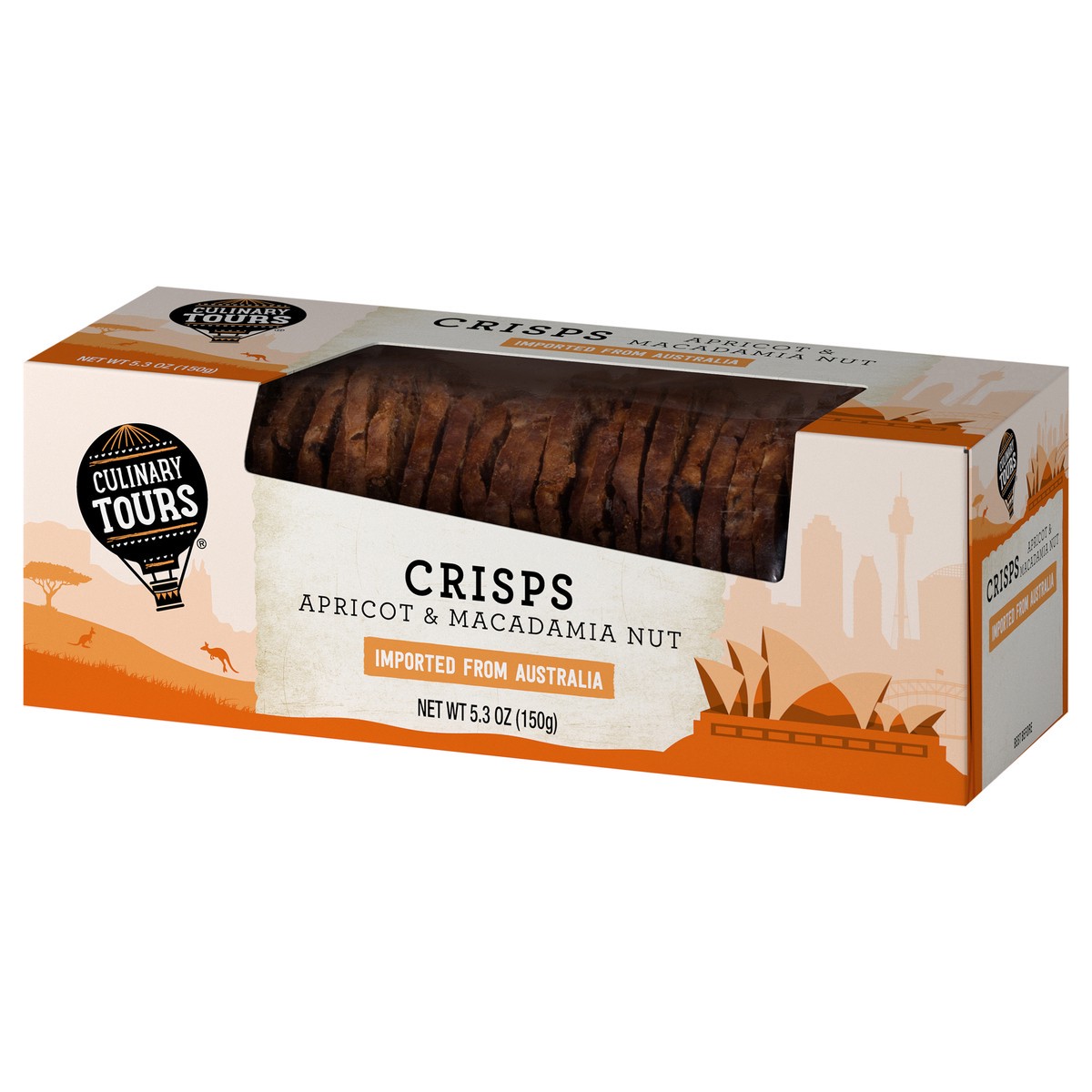 slide 2 of 4, Culinary Tours Apricot & Macadamia Nut Crisps 5.3 oz, 5.3 oz