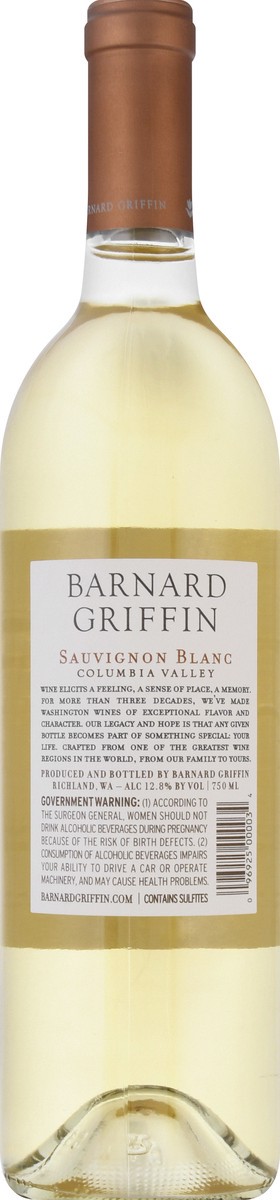 slide 8 of 8, Barnard Griffin Sauvignon Blanc, 750 ml
