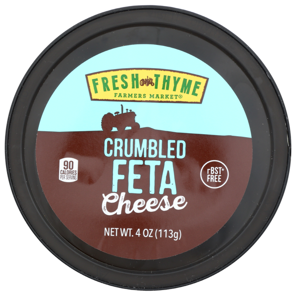 slide 1 of 1, Fresh Thyme Cheese Feta Crumbles, 4 oz